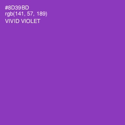 #8D39BD - Vivid Violet Color Image