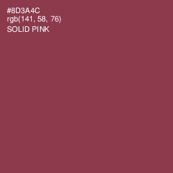 #8D3A4C - Solid Pink Color Image