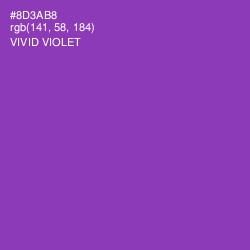 #8D3AB8 - Vivid Violet Color Image