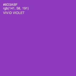 #8D3ABF - Vivid Violet Color Image