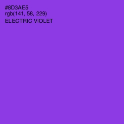 #8D3AE5 - Electric Violet Color Image