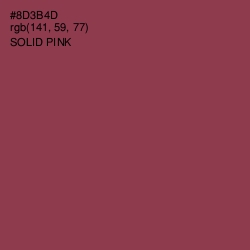#8D3B4D - Solid Pink Color Image