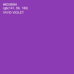 #8D3BB4 - Vivid Violet Color Image