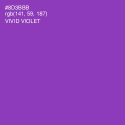 #8D3BBB - Vivid Violet Color Image