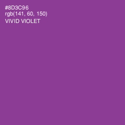 #8D3C96 - Vivid Violet Color Image