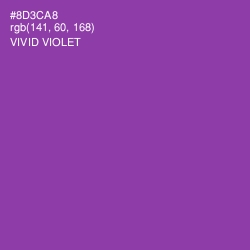 #8D3CA8 - Vivid Violet Color Image