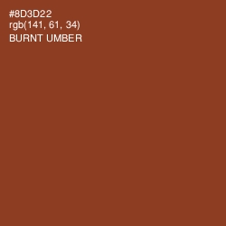 #8D3D22 - Burnt Umber Color Image