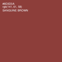 #8D3D3A - Sanguine Brown Color Image