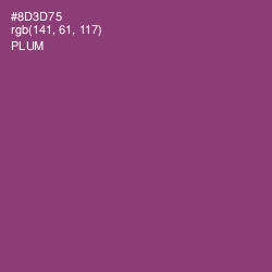 #8D3D75 - Plum Color Image