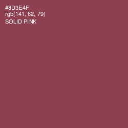 #8D3E4F - Solid Pink Color Image