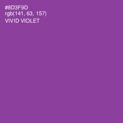 #8D3F9D - Vivid Violet Color Image