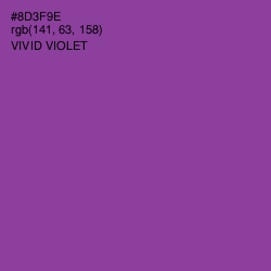 #8D3F9E - Vivid Violet Color Image