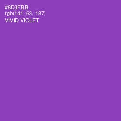 #8D3FBB - Vivid Violet Color Image