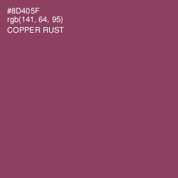 #8D405F - Copper Rust Color Image