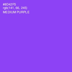#8D42F5 - Medium Purple Color Image