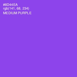 #8D44EA - Medium Purple Color Image