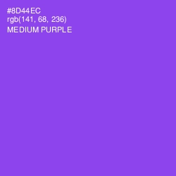 #8D44EC - Medium Purple Color Image