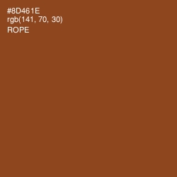 #8D461E - Rope Color Image