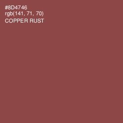 #8D4746 - Copper Rust Color Image
