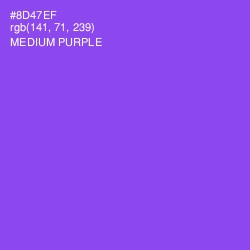 #8D47EF - Medium Purple Color Image