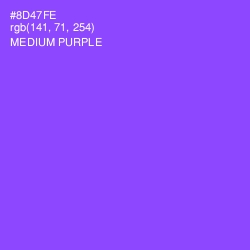 #8D47FE - Medium Purple Color Image