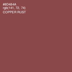 #8D484A - Copper Rust Color Image