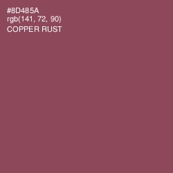 #8D485A - Copper Rust Color Image