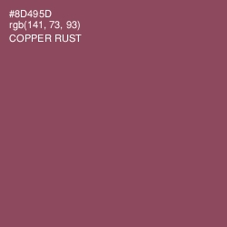 #8D495D - Copper Rust Color Image