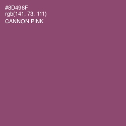 #8D496F - Cannon Pink Color Image