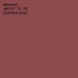 #8D4A4C - Copper Rust Color Image