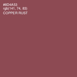 #8D4A53 - Copper Rust Color Image
