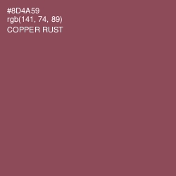 #8D4A59 - Copper Rust Color Image