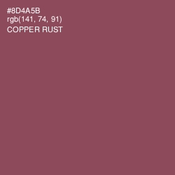 #8D4A5B - Copper Rust Color Image