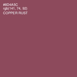 #8D4A5C - Copper Rust Color Image