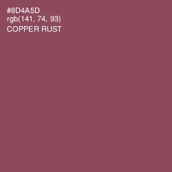 #8D4A5D - Copper Rust Color Image