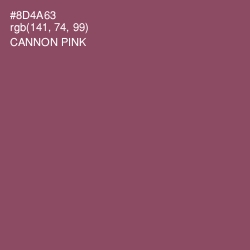 #8D4A63 - Cannon Pink Color Image