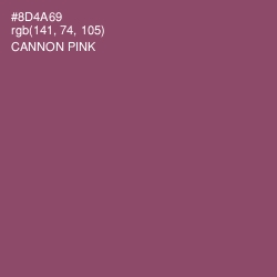 #8D4A69 - Cannon Pink Color Image