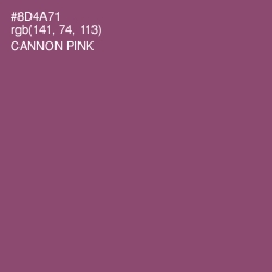 #8D4A71 - Cannon Pink Color Image