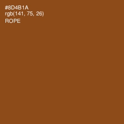 #8D4B1A - Rope Color Image