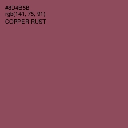 #8D4B5B - Copper Rust Color Image