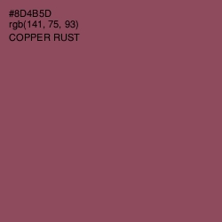 #8D4B5D - Copper Rust Color Image