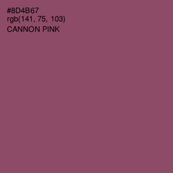 #8D4B67 - Cannon Pink Color Image