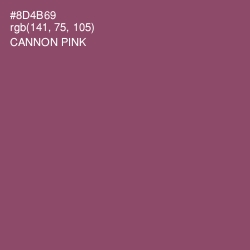 #8D4B69 - Cannon Pink Color Image