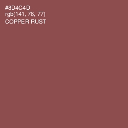 #8D4C4D - Copper Rust Color Image