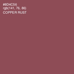 #8D4C56 - Copper Rust Color Image