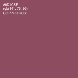 #8D4C5F - Copper Rust Color Image