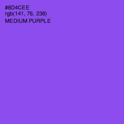 #8D4CEE - Medium Purple Color Image