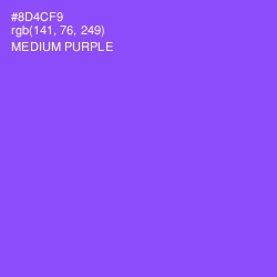 #8D4CF9 - Medium Purple Color Image