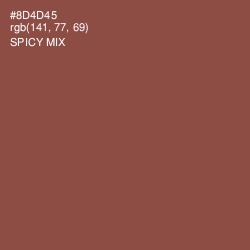 #8D4D45 - Spicy Mix Color Image