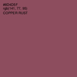 #8D4D5F - Copper Rust Color Image